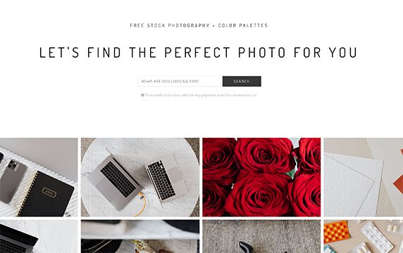 Kaboompics - 每个人的免费矢量图形：一个免费提供给博主、网站主、自由职业者、网页设计师的高品质图片素材的网站，所有的图片都可以应用于任何项目，没有版权限制。