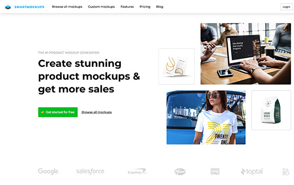 Smartmockups - 创建惊人的产品模型：Smartmockups 是一个相当实用的在线工具，简单来说，帮你把任何图片或网址截图无缝结合到设备模型中。