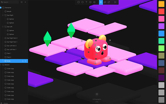 Spine - 3D设计工具：3D设计工具Spline，它可以低成本的轻松构建3D模型，目前支持MacOS、Windows、Linux客户端下载。