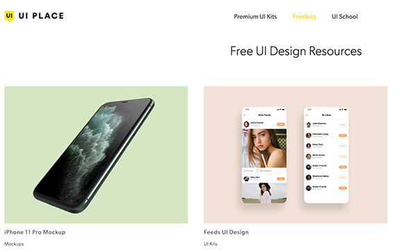 uiplace - 免费的UI设计资源：高质量的Sketch，Figma和Adobe XD UI设计资源可帮助您更快，更轻松地设计移动应用程序项目。