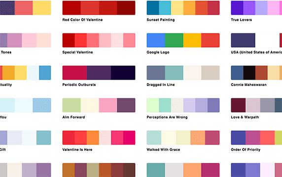 Schemecolor - 配色方案：来自世界各地的人们提交的配色方案的集合。