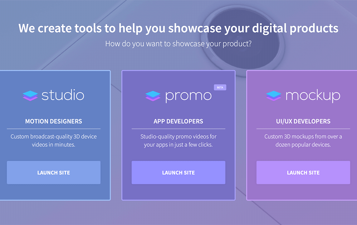 ScreenSpace - 高逼格的宣传片：ScreenSpace是由Darren Fanton和他的孪生兄弟Adam Fanton创建的一个包含Studio、Promo和Mockup三个在线制作数字产品及工作室宣传的编辑器工具合集。