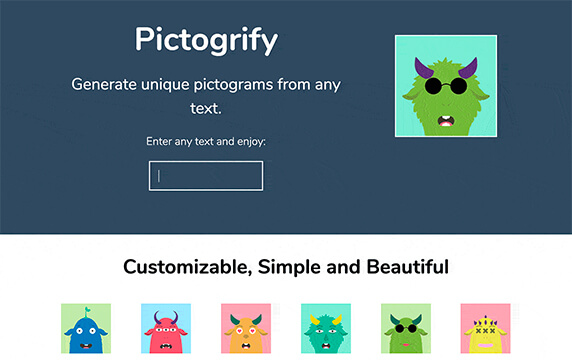 Pictogrift - 任何给定文本生成唯一的象形图：Pictogrify是一个开源库，支持从任何给定文本生成唯一的象形图。