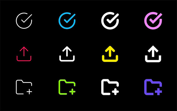 IconSVG - 可自定义的SVG图标：IconSVG 是一组SVG图标，你可以进行一定程度上的小幅度修改，使得每个图标都贴合你的需求。