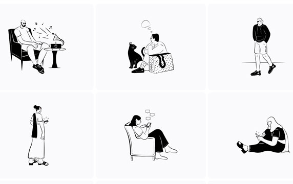 Indian-Doodle - 印度涂鸦插画包：一组由iconscout提供的免费印度涂鸦插画包，此插画包内有60个矢量插画，支持EPS、SVG和PNG格式。