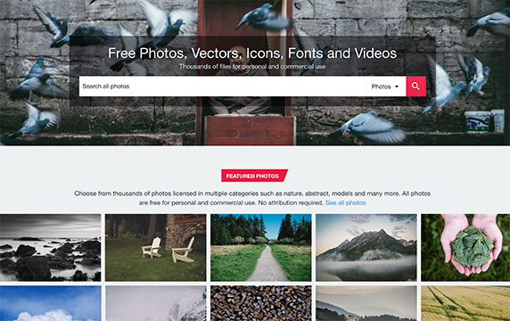 Stockio - 免费矢量设计素材库：Stockio 是一个提供成千上万的免费矢量图标、图片和视频、字体的素材资源网站，所有的素材均可用于个人或者商业用途。