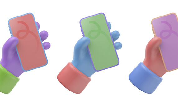 3D-iPhone12样机 - 免费3D卡通iPhone 12模型：一组免费的3D卡通iPhone 12模型，您可以编辑颜色、修改阴影，支持Figma、PS格式。