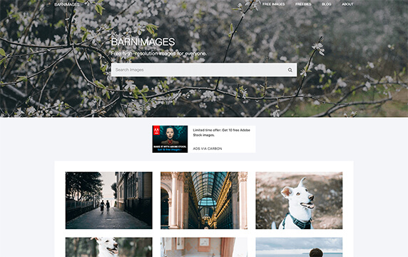 Barnimages - 高质量摄影图片：Barnimages 是由拉脱维亚的两位摄影师Igor Trepeshchenok 和 Roman Drits 于2015年3月推出的，网站提供高质量摄影图片，并且每周都会添加新的免费图像。