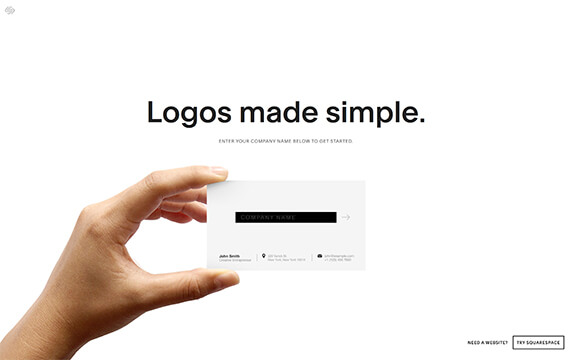 Squarespace Logo - 免费制作Logo的网站：Squarespace是一个免费线上制作Logo的网站，有非常多种图形的选择，只要输入名称就能快速制作出Logo。