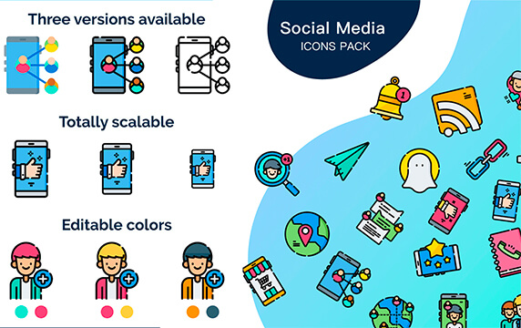 Flaticon - 套系图标库：Flaticon是由设计师和开发人员创建的 Freepik公司的三个独立项目之一——最大的图标数据库，目前拥有超过1734000个图标、35900+图标合集。