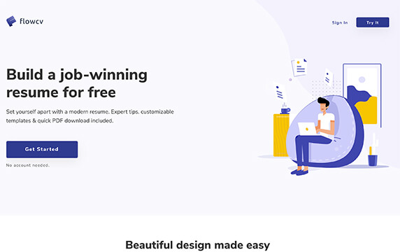 FlowCV - 创建一个更好的简历：一个超级棒的在线简历生成器工具——FlowCV，让你换种方式轻松创建一个更好的简历。