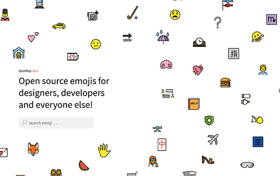 OpenMoji - 免费开源的表情符号大全：OpenMoji是面向设计师、开发人员和其他所有人的开源表情符号，到目前为止，已经设计了超过3000种不同类别的表情符号，提供了彩色和单色的SVG、PNG格式。