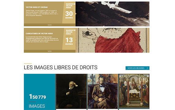 巴黎博物馆协会 - 超过10万张藏品图：巴黎博物馆协会超过10万张藏品图可免费商用，网站支持根据色彩进行检索。